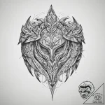 Tattoo sketch armor, concept art for tattoo,… – tattoo sketch (№1759537224_0, 04.10.2025 00:20) — tattoovalue.net