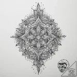 Tattoo sketch узор в виде льда, artistic tatt… – tattoo sketch (№1759537885_0, 04.10.2025 00:31) — tattoovalue.net