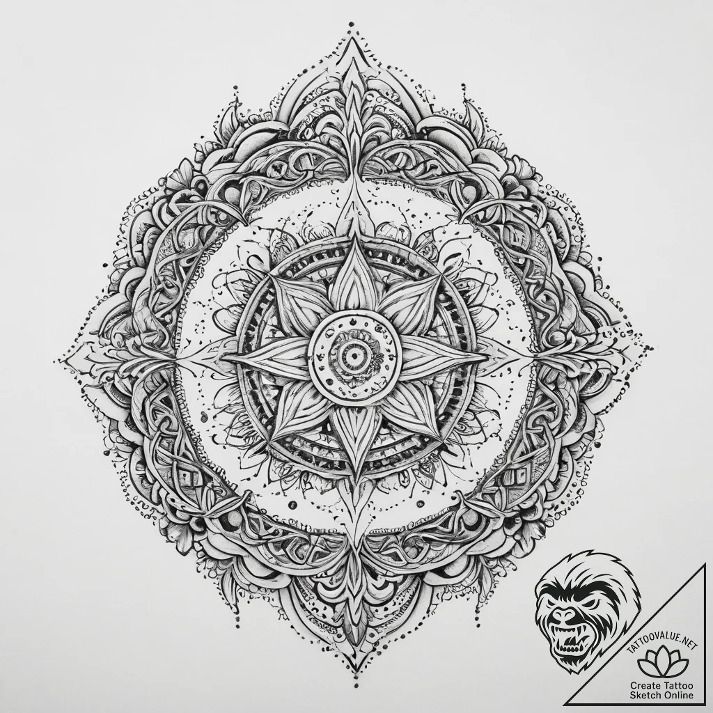 Tattoo sketch cosmic origin, tattoo flash she... - tattoo sketch (№1759538110_0, 04.10.2025 00:35) — tattoovalue.net