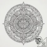 Tattoo sketch tarot card justice, artistic ta… – tattoo sketch (№1759540075_0, 04.10.2025 01:07) — tattoovalue.net
