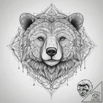 Tattoo sketch абстрактный медведь, concept ar… – tattoo sketch (№1759540725_0, 04.10.2025 01:18) — tattoovalue.net