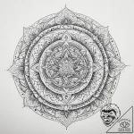 Tattoo sketch cosmic portrayal, tattoo drawin… – tattoo sketch (№1759541379_0, 04.10.2025 01:29) — tattoovalue.net