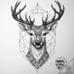 Tattoo sketch elegant doe tattoo, tattoo line… – tattoo sketch (№1759543061_0, 04.10.2025 01:57) — tattoovalue.net