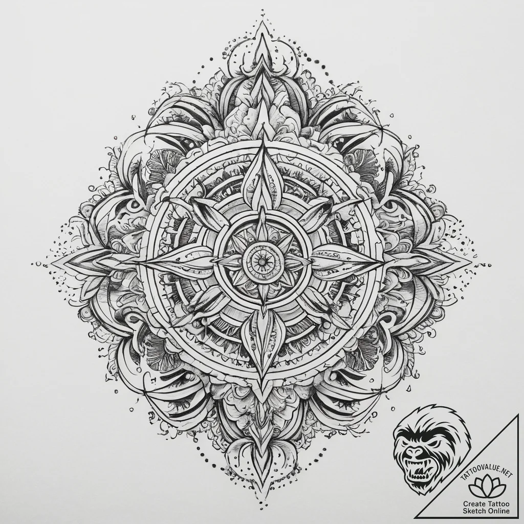 Tattoo sketch cosmic faith, tattoo flash shee... - tattoo sketch (№1759543926_0, 04.10.2025 02:12) — tattoovalue.net