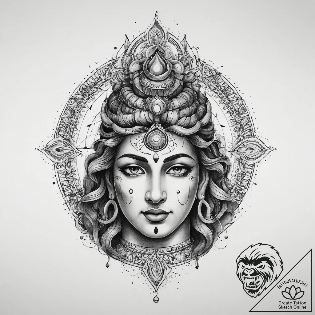Tattoo sketch lord shiva's third eye, tattoo... - tattoo sketch (№1759544359_0, 04.10.2025 02:19) — tattoovalue.net