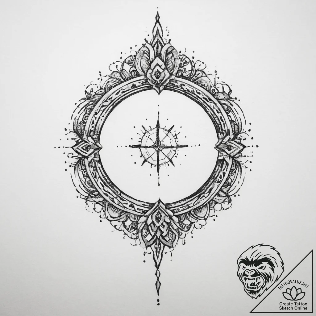 Tattoo sketch omega, artistic tattoo sketch,... - tattoo sketch (№1759544575_0, 04.10.2025 02:22) — tattoovalue.net