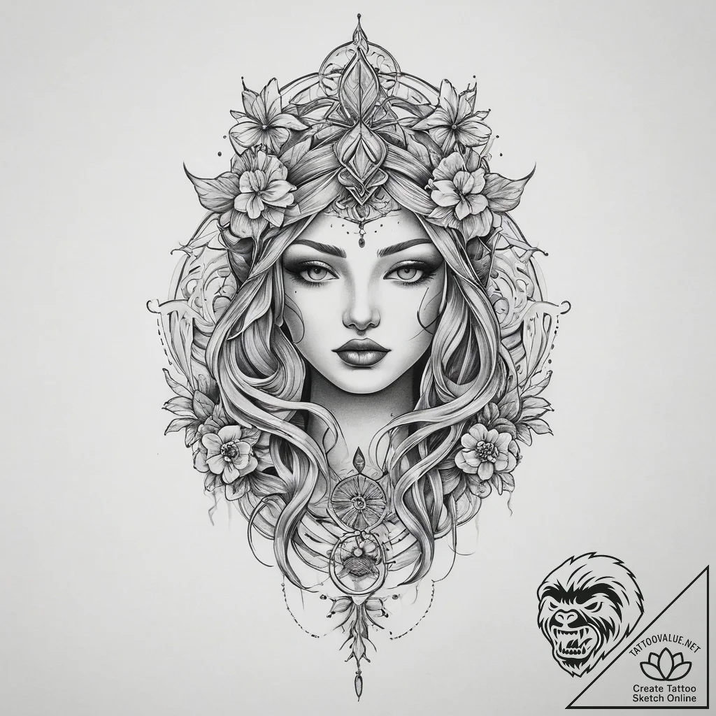 Tattoo sketch white, tattoo sketch design, on... - tattoo sketch (№1759545458_0, 04.10.2025 02:37) — tattoovalue.net
