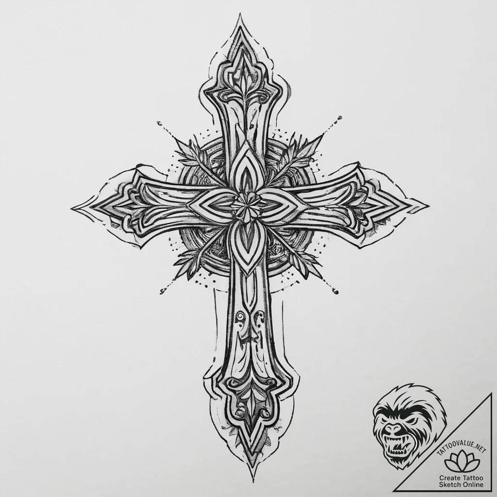 Tattoo sketch oasis, tattoo flash sheet desig... - tattoo sketch (№1759545675_0, 04.10.2025 02:41) — tattoovalue.net