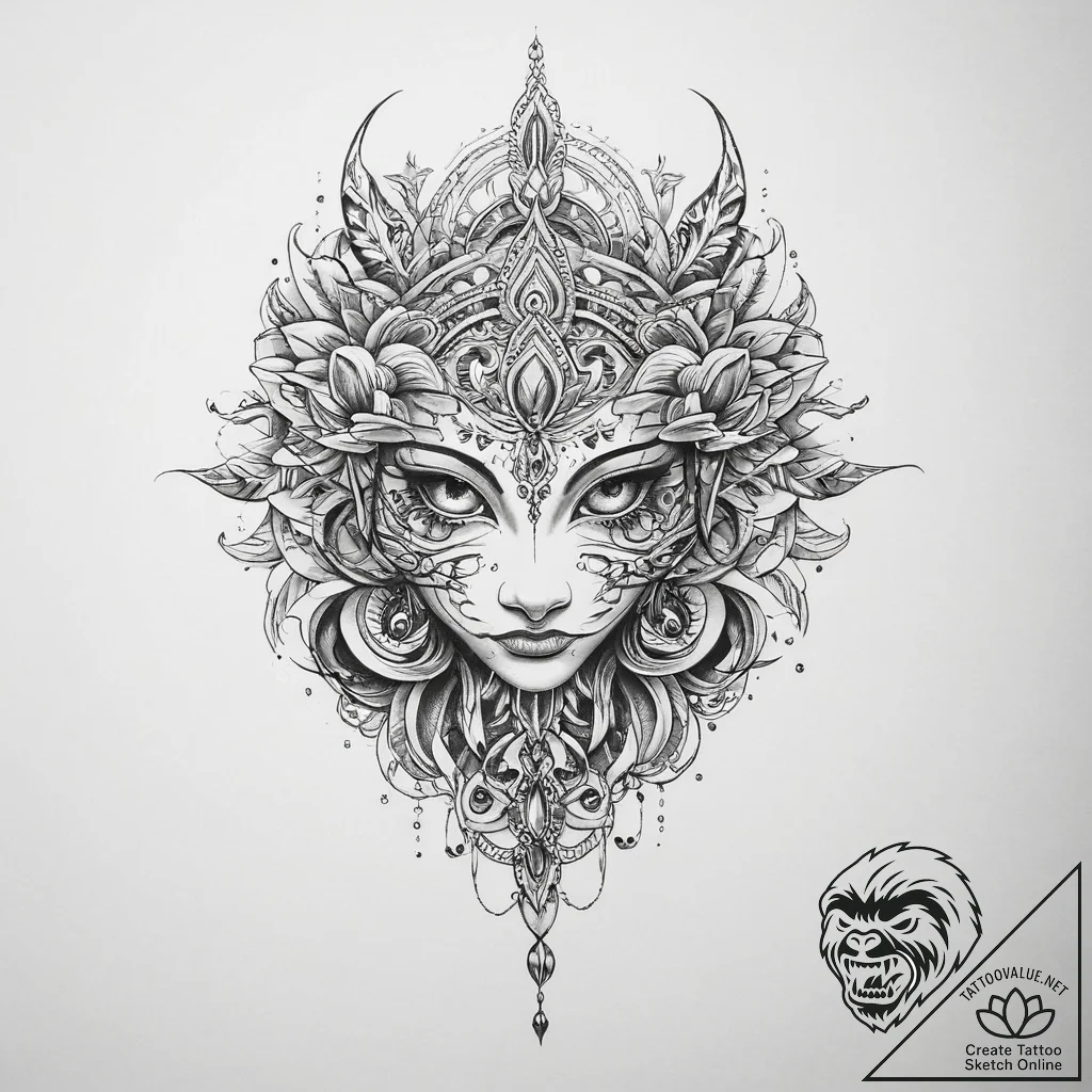 Tattoo sketch past - tattoo sketch (№1759546106_0, 04.10.2025 02:48) — tattoovalue.net
