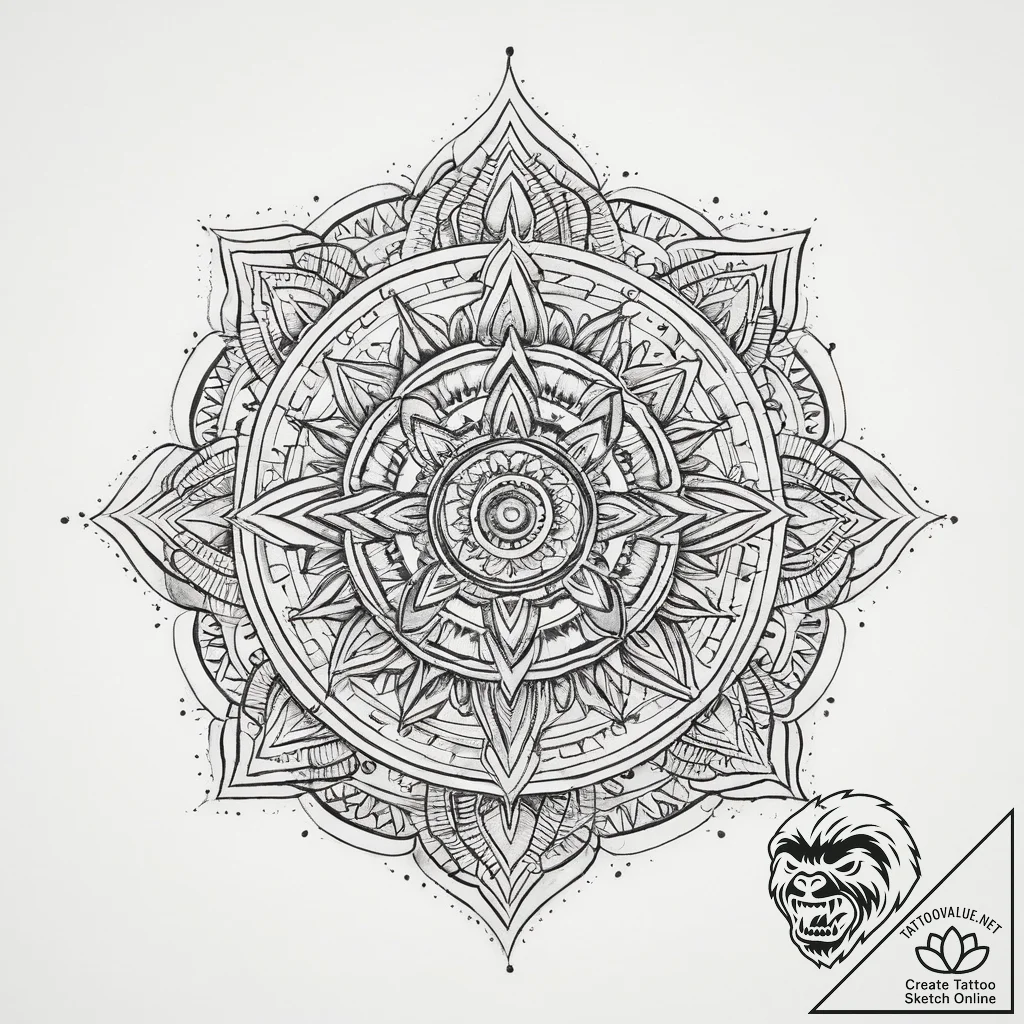 Tattoo sketch cosmic land, artistic tattoo sk... - tattoo sketch (№1759547617_0, 04.10.2025 03:13) — tattoovalue.net