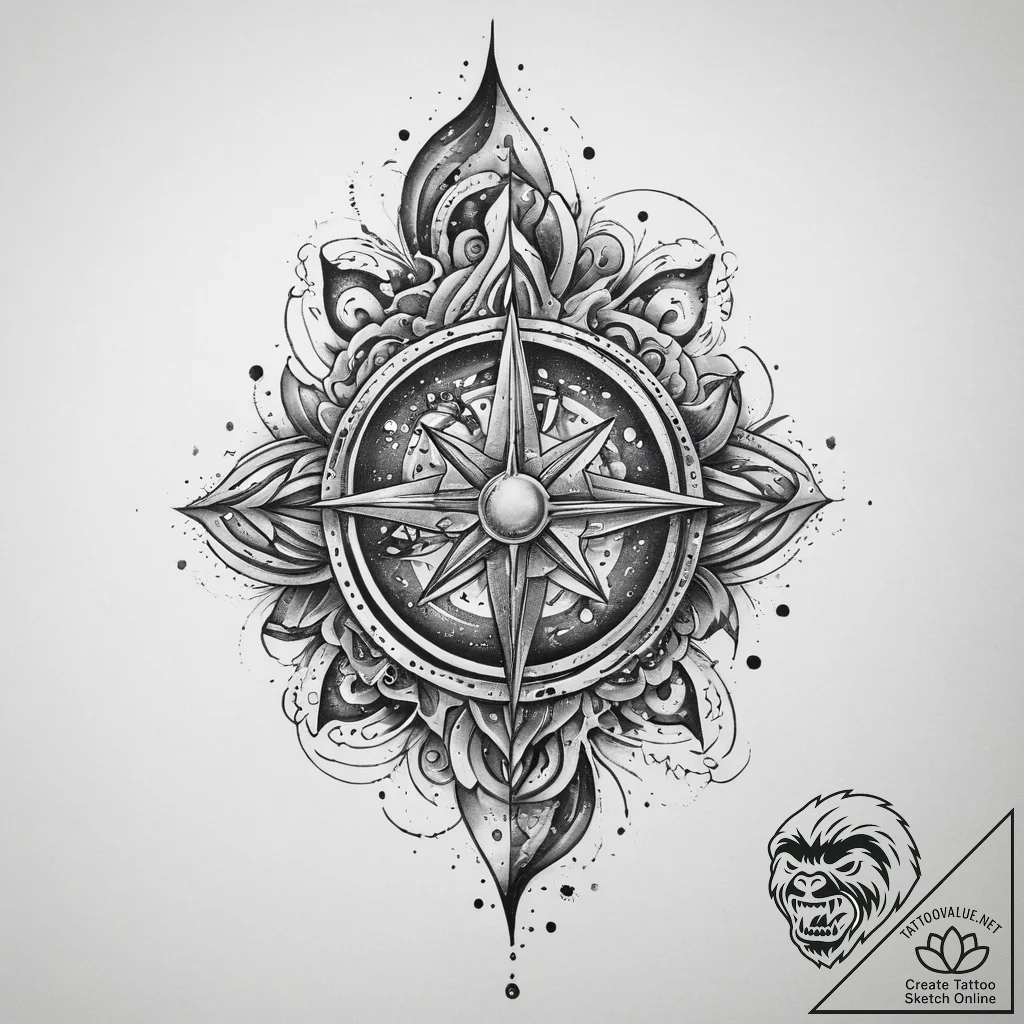Tattoo sketch cosmic self, artistic tattoo sk... - tattoo sketch (№1759547834_0, 04.10.2025 03:17) — tattoovalue.net