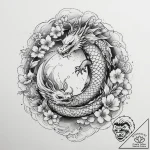 Tattoo sketch узор в виде штурвала, tattoo li… – tattoo sketch (№1759548049_0, 04.10.2025 03:20) — tattoovalue.net