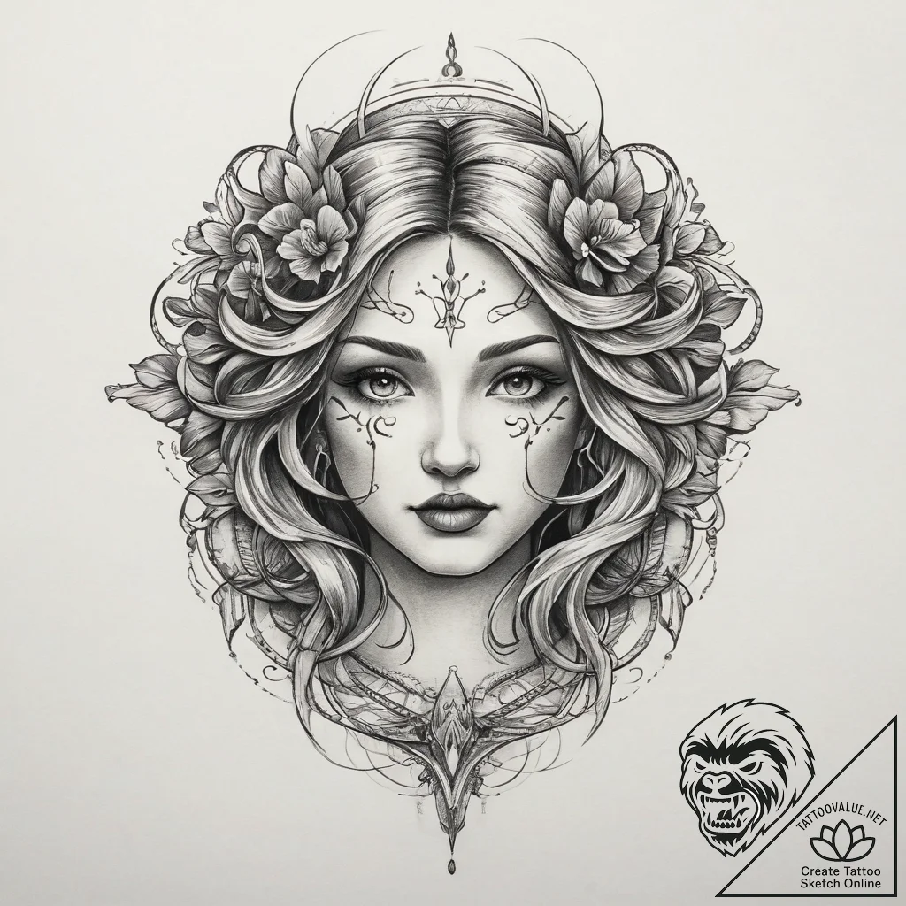 Tattoo sketch energy, concept art for tattoo,... - tattoo sketch (№1759548710_0, 04.10.2025 03:31) — tattoovalue.net