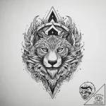 Tattoo sketch узор с северным сиянием, artist… – tattoo sketch (№1759550868_0, 04.10.2025 04:07) — tattoovalue.net
