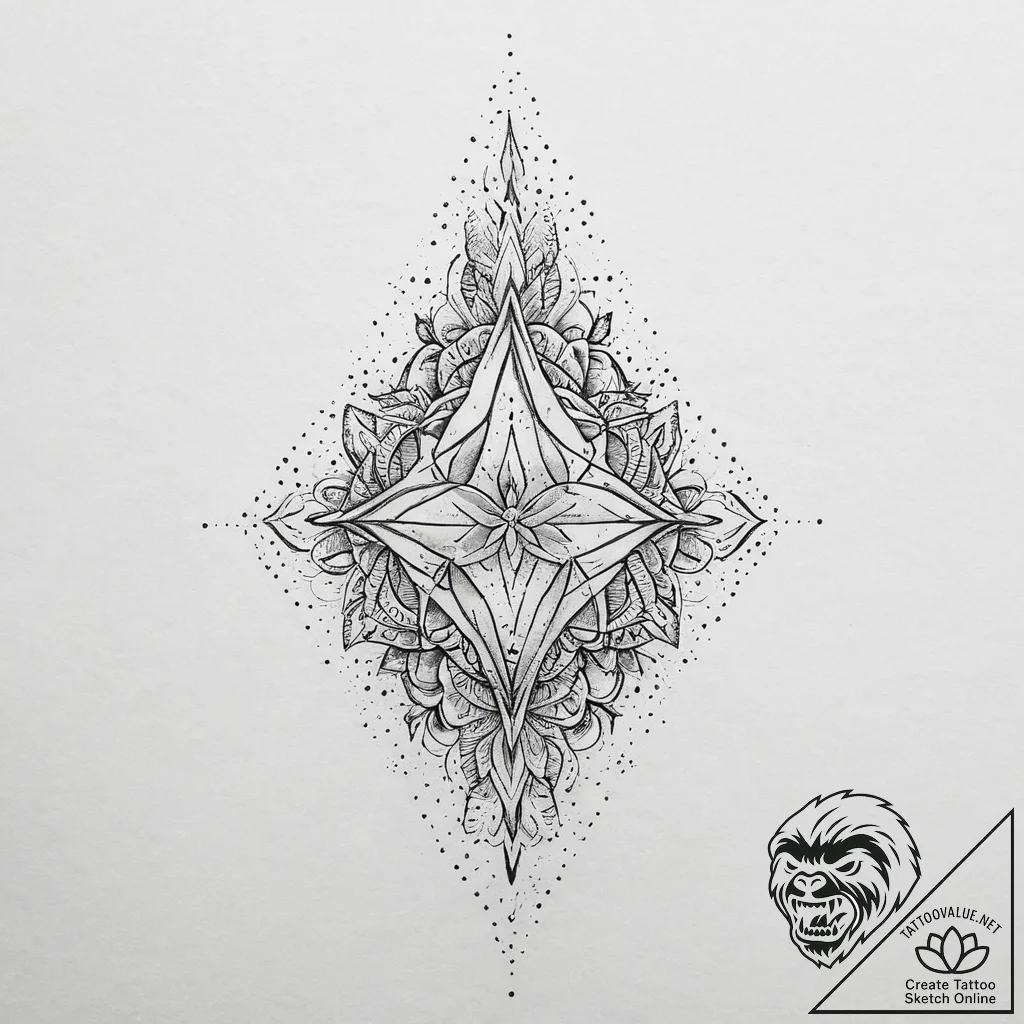 Tattoo sketch sand, tattoo line art, dotwork... - tattoo sketch (№1759552596_0, 04.10.2025 04:36) — tattoovalue.net