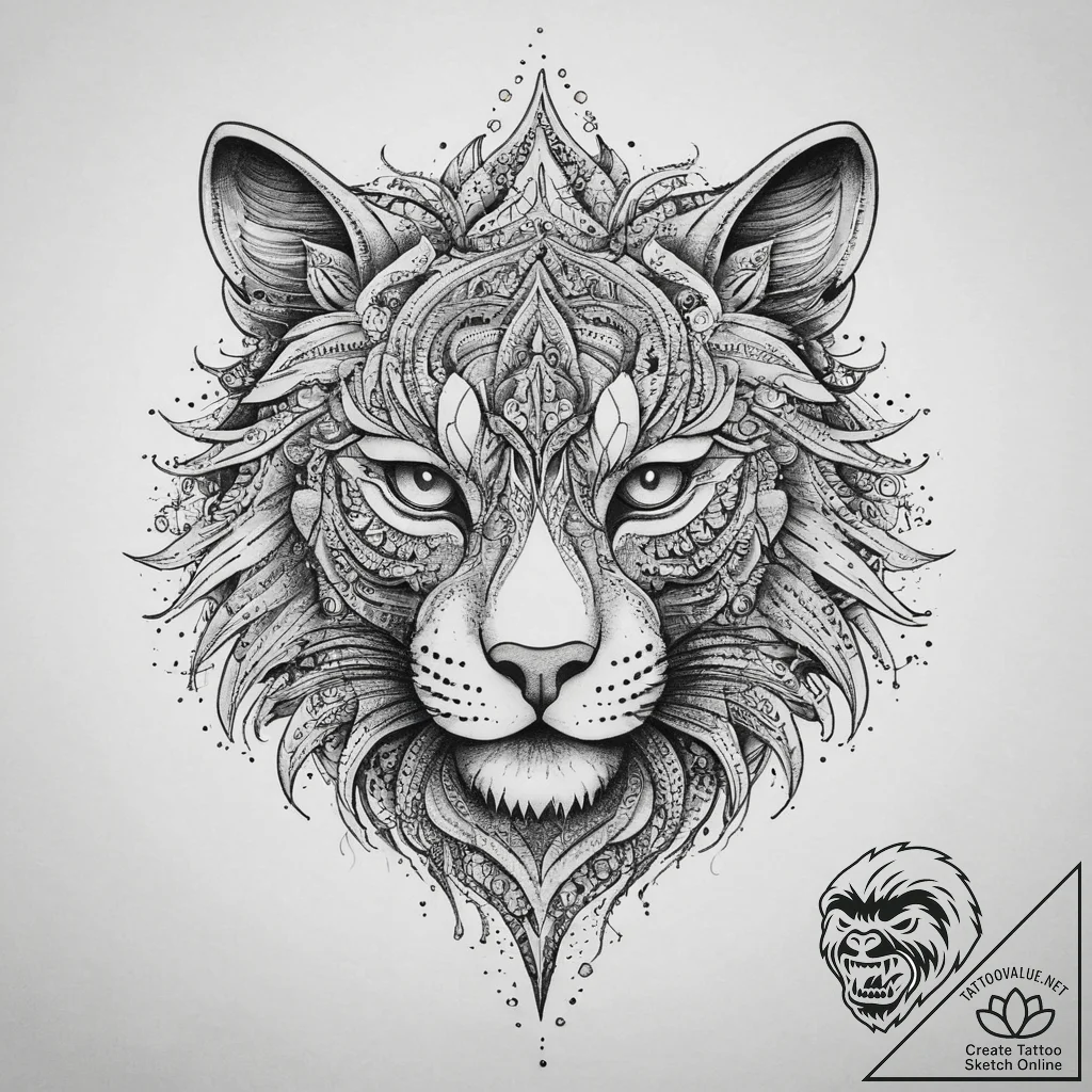 Tattoo sketch puzzle, ink illustration for ta... - tattoo sketch (№1759552824_0, 04.10.2025 04:40) — tattoovalue.net