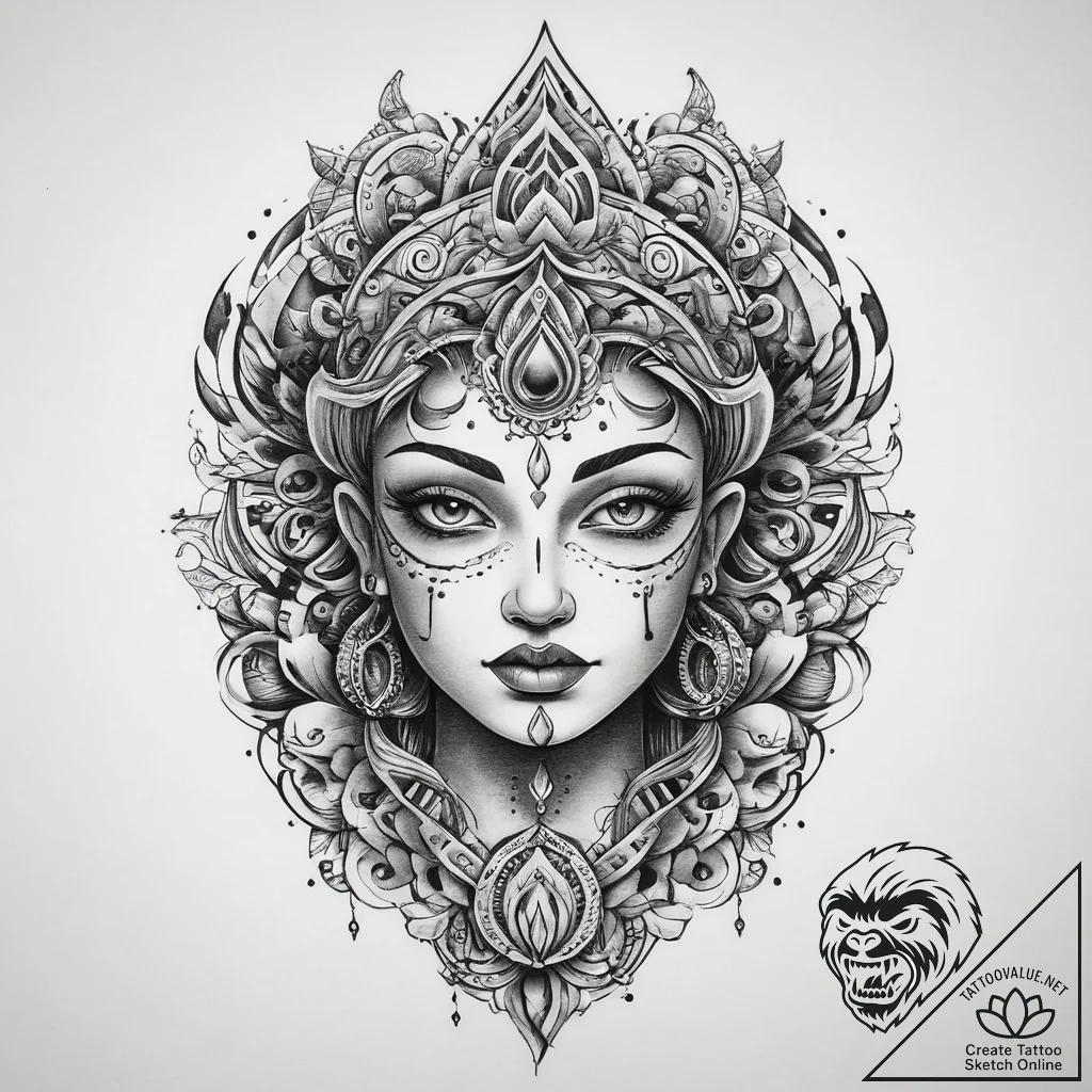 Tattoo sketch spiritual person, tattoo sketch... - tattoo sketch (№1759553258_0, 04.10.2025 04:47) — tattoovalue.net