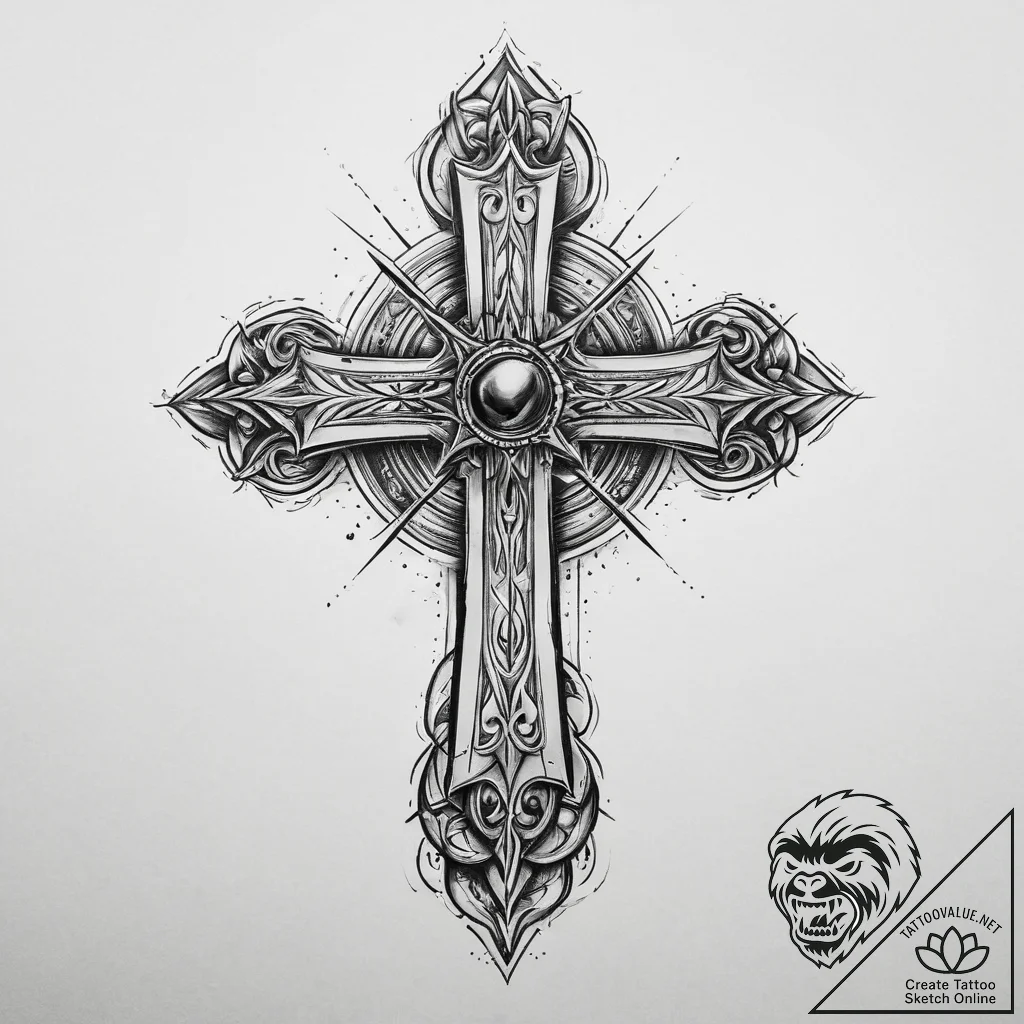 Tattoo sketch obsidian, concept art for tatto... - tattoo sketch (№1759554558_0, 04.10.2025 05:09) — tattoovalue.net