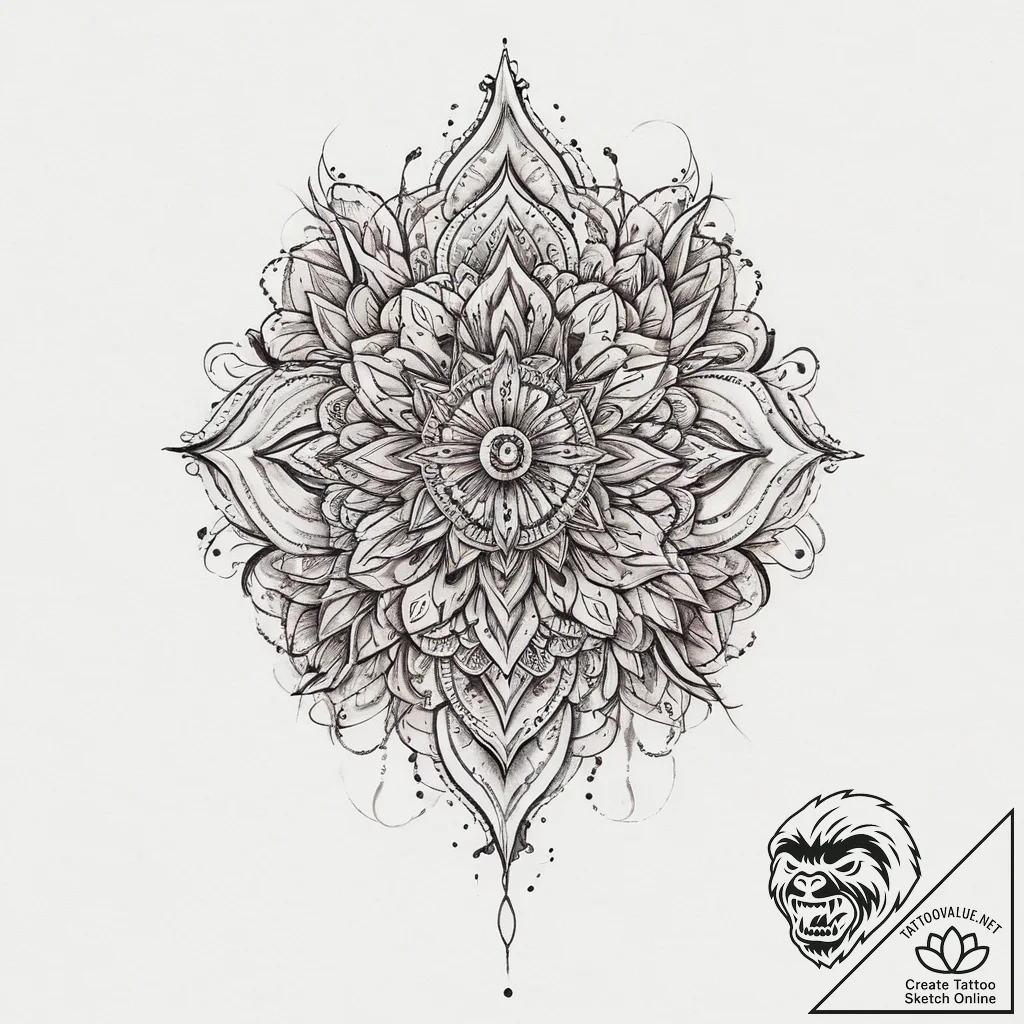 Tattoo sketch weave, ink illustration for tat... - tattoo sketch (№1759554994_0, 04.10.2025 05:16) — tattoovalue.net
