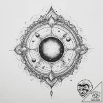 Tattoo sketch cosmic universe, ink illustrati… – tattoo sketch (№1759556732_0, 04.10.2025 05:45) — tattoovalue.net