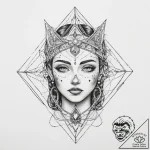 Tattoo sketch cosmic person, tattoo line art,… – tattoo sketch (№1759556949_0, 04.10.2025 05:49) — tattoovalue.net