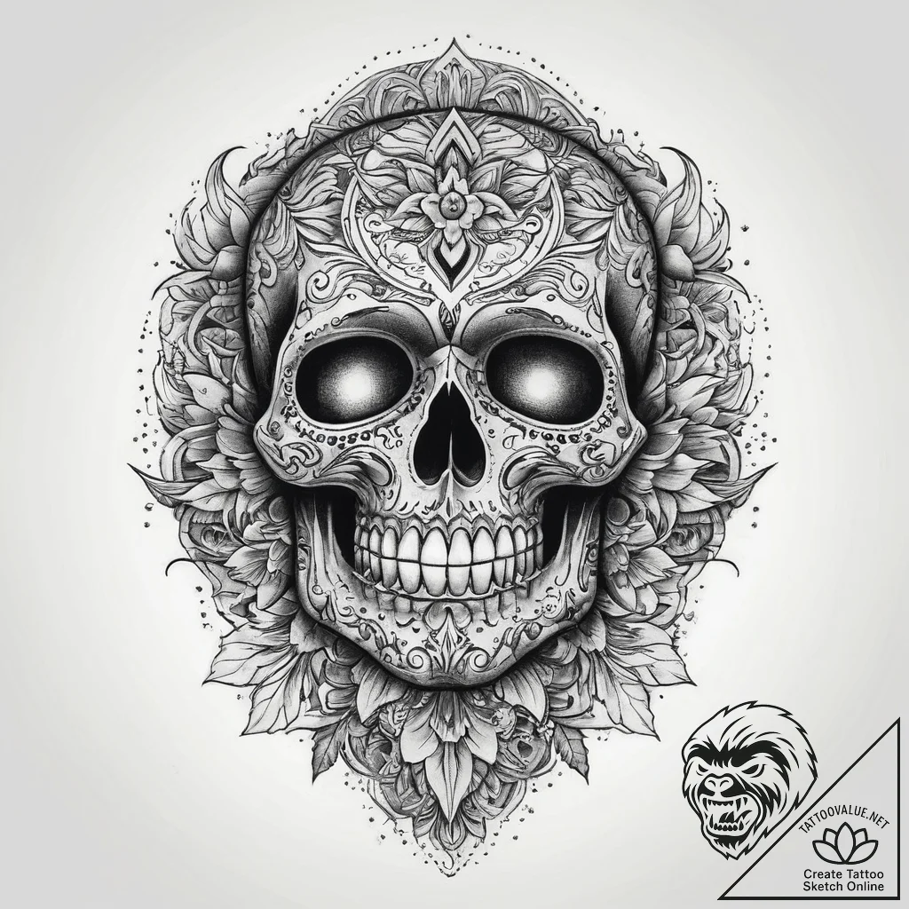 Tattoo sketch paintbrush with a palette, tatt... - tattoo sketch (№1759557596_0, 04.10.2025 05:59) — tattoovalue.net