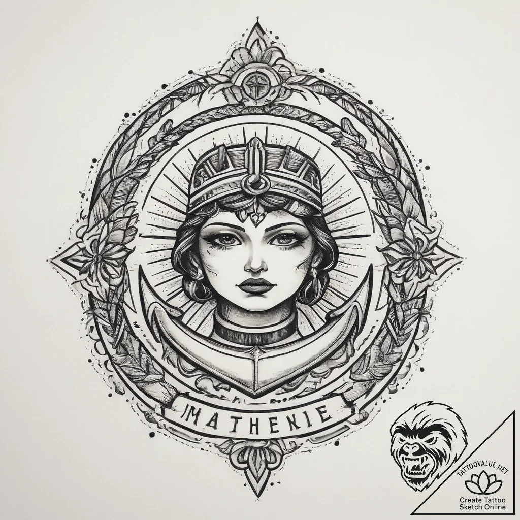 Tattoo sketch divine, artistic tattoo sketch,... - tattoo sketch (№1759559764_0, 04.10.2025 06:36) — tattoovalue.net