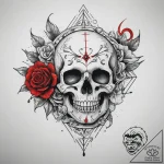 Tattoo sketch necromancer, tattoo line art, b… – tattoo sketch (№1759559980_0, 04.10.2025 06:39) — tattoovalue.net