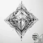 Tattoo sketch diamond tattoo – tattoo sketch (№1759561071_0, 04.10.2025 06:57) — tattoovalue.net