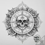 Tattoo sketch compass, tattoo sketch design,… – tattoo sketch (№1759562149_0, 04.10.2025 07:15) — tattoovalue.net