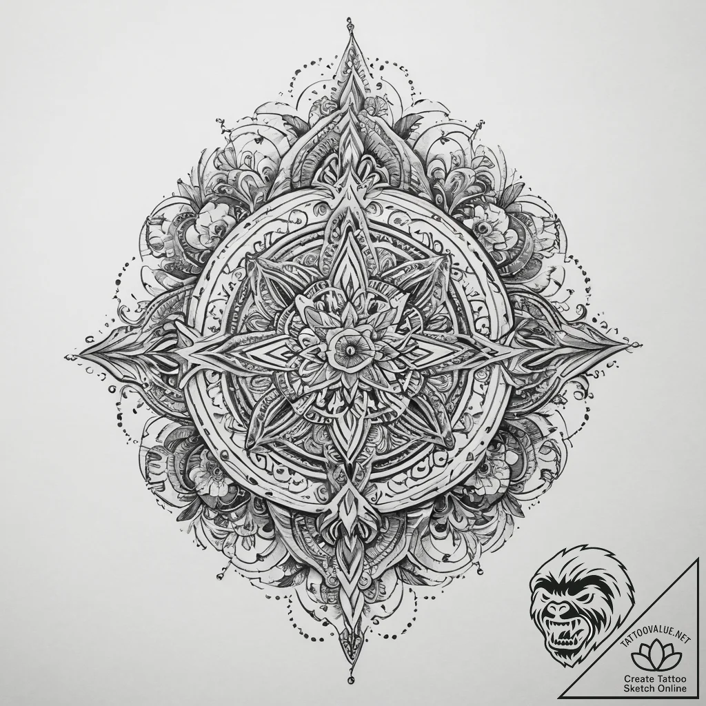 Tattoo sketch knowledge, concept art for tatt... - tattoo sketch (№1759562366_0, 04.10.2025 07:19) — tattoovalue.net