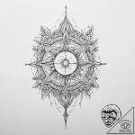 Tattoo sketch cosmic narrative, tattoo line a… – tattoo sketch (№1759563228_0, 04.10.2025 07:33) — tattoovalue.net