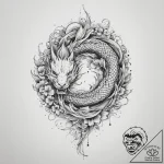 Tattoo sketch hands with a needle, ink illust… – tattoo sketch (№1759568636_0, 04.10.2025 09:03) — tattoovalue.net