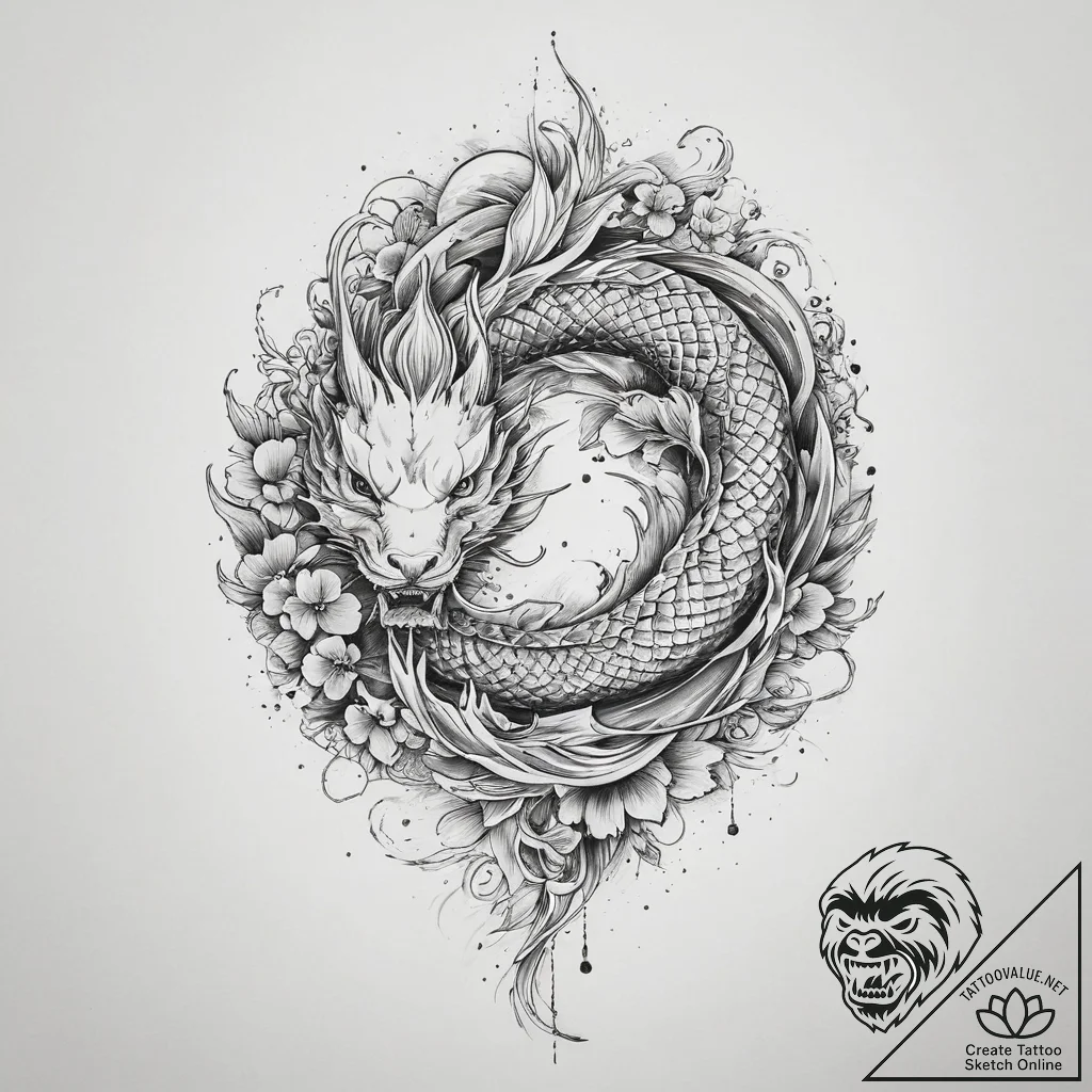 Tattoo sketch hands with a needle, ink illust... - tattoo sketch (№1759568636_0, 04.10.2025 09:03) — tattoovalue.net
