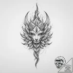 Tattoo sketch expression, tattoo line art, so… – tattoo sketch (№1759569510_0, 04.10.2025 09:18) — tattoovalue.net