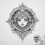 Tattoo sketch cosmic being, tattoo drawing ou… – tattoo sketch (№1759570806_0, 04.10.2025 09:40) — tattoovalue.net
