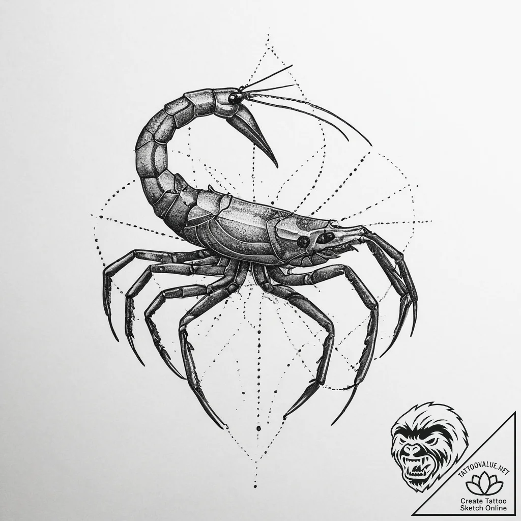 Tattoo sketch shrimp, artistic tattoo sketch,... - tattoo sketch (№1759572317_0, 04.10.2025 10:05) — tattoovalue.net