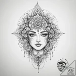 Tattoo sketch cosmic character, tattoo drawin… – tattoo sketch (№1759572749_0, 04.10.2025 10:12) — tattoovalue.net