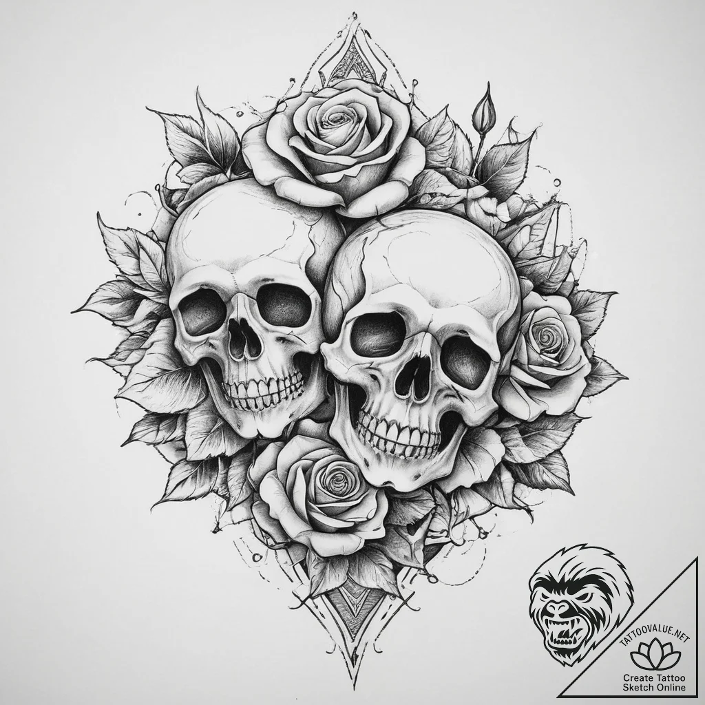 Tattoo sketch mystical world, artistic tattoo... - tattoo sketch (№1759572974_0, 04.10.2025 10:16) — tattoovalue.net