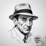 Tattoo sketch carlo gambino with a hat, tatto… – tattoo sketch (№1759573406_0, 04.10.2025 10:23) — tattoovalue.net