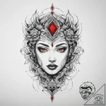 Tattoo sketch reflection, concept art for tat… – tattoo sketch (№1759574704_0, 04.10.2025 10:45) — tattoovalue.net