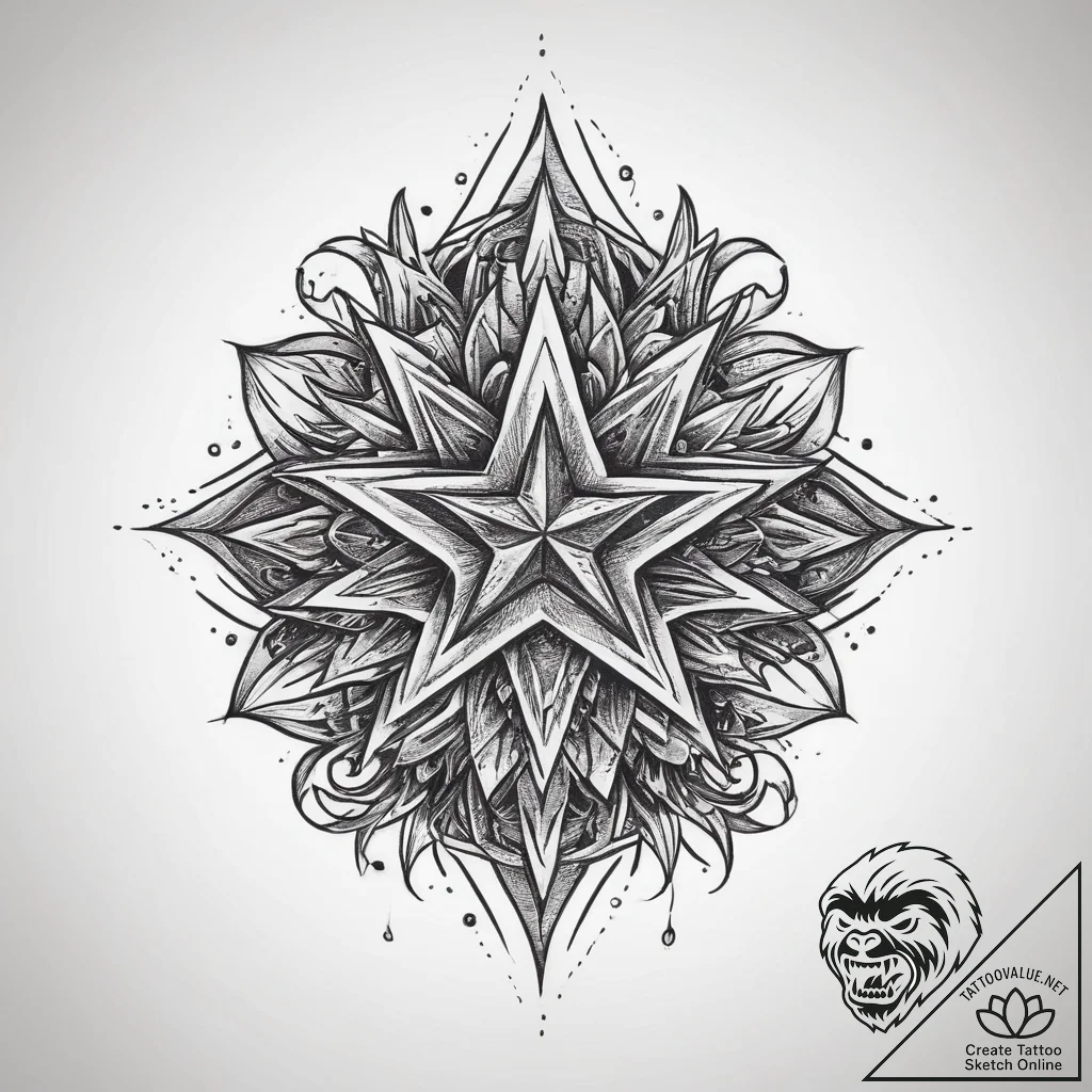 Tattoo sketch stars tattoo, tattoo drawing ou... - tattoo sketch (№1759575135_0, 04.10.2025 10:52) — tattoovalue.net