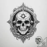 Tattoo sketch cosmic ghost, ink illustration… – tattoo sketch (№1759575567_0, 04.10.2025 10:59) — tattoovalue.net