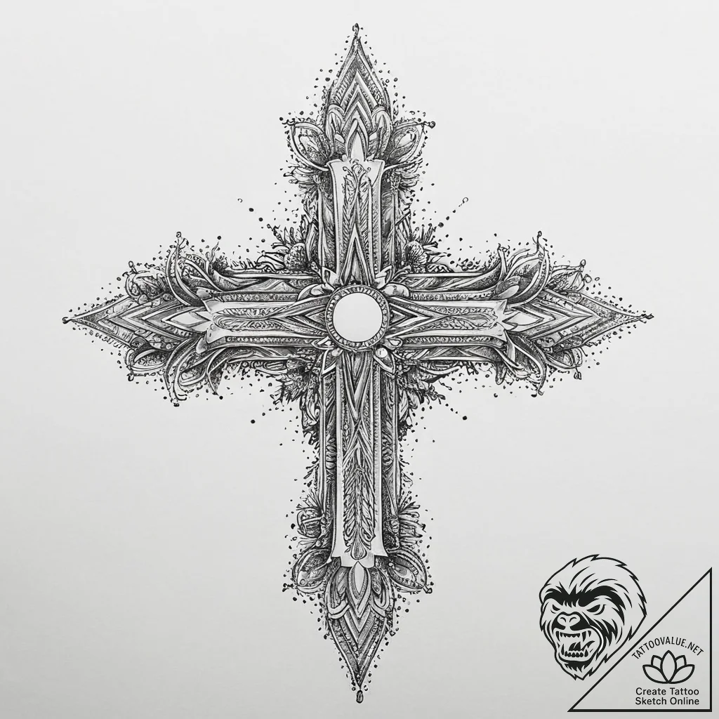 Tattoo sketch a symbolic place, tattoo flash... - tattoo sketch (№1759577736_0, 04.10.2025 11:35) — tattoovalue.net