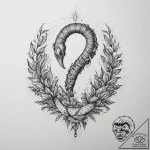 Tattoo sketch ribbon worm, tattoo drawing out… – tattoo sketch (№1759577952_0, 04.10.2025 11:39) — tattoovalue.net
