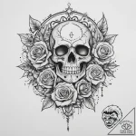 Tattoo sketch divine land, concept art for ta… – tattoo sketch (№1759578815_0, 04.10.2025 11:53) — tattoovalue.net