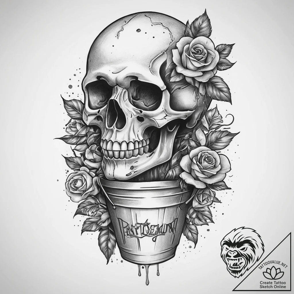 Tattoo sketch janitor mop and bucket, tattoo... - tattoo sketch (№1759579896_0, 04.10.2025 12:11) — tattoovalue.net