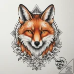 Tattoo sketch узор в виде лисы, ink illustrat… – tattoo sketch (№1759581623_0, 04.10.2025 12:40) — tattoovalue.net