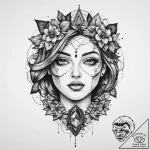 Tattoo sketch amethyst, tattoo drawing outlin… – tattoo sketch (№1759582493_0, 04.10.2025 12:54) — tattoovalue.net