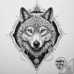 Tattoo sketch cosmic wolf, tattoo sketch desi… – tattoo sketch (№1759583801_0, 04.10.2025 13:16) — tattoovalue.net